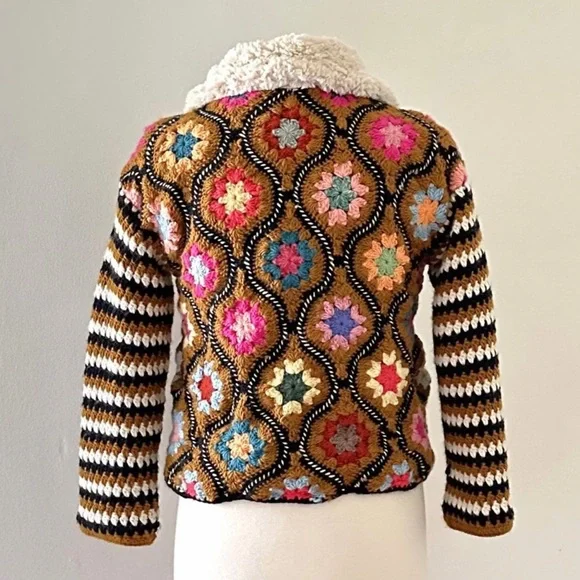 TACH Handmade Crochet Sweater-Coat - Picture 5 of 5